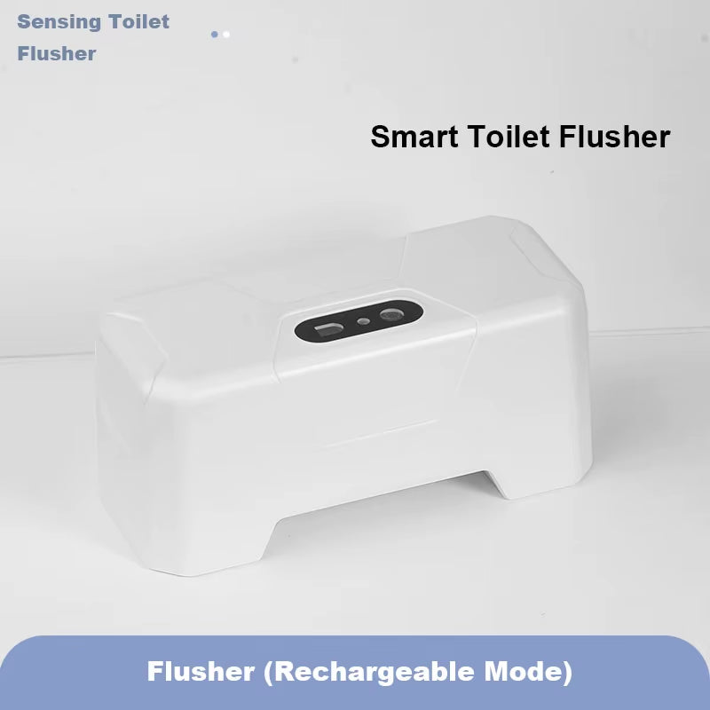 Automatic Toilet Flush Button Induction Toilet Flusher External Infrared Flush Smart Home Kit Smart Toilet Flushing Sensor