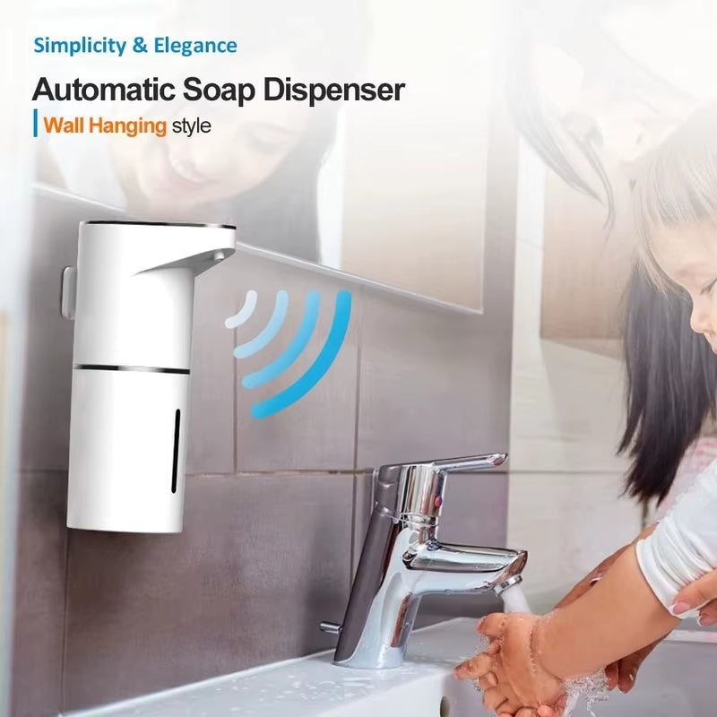 Revolutionary Automatic Foam Soap Dispenser - Wall-Mounted, Contactless, and Rechargeable with Type-C Power