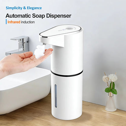 Revolutionary Automatic Foam Soap Dispenser - Wall-Mounted, Contactless, and Rechargeable with Type-C Power