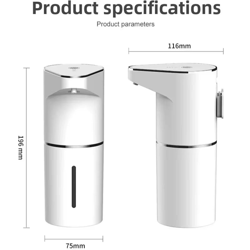 Revolutionary Automatic Foam Soap Dispenser - Wall-Mounted, Contactless, and Rechargeable with Type-C Power