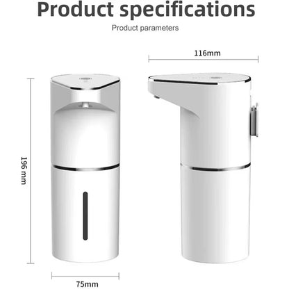 Revolutionary Automatic Foam Soap Dispenser - Wall-Mounted, Contactless, and Rechargeable with Type-C Power
