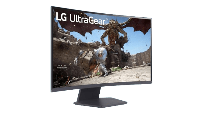 LG 27GS60QC-B Ultragear Curved Gaming Monitor